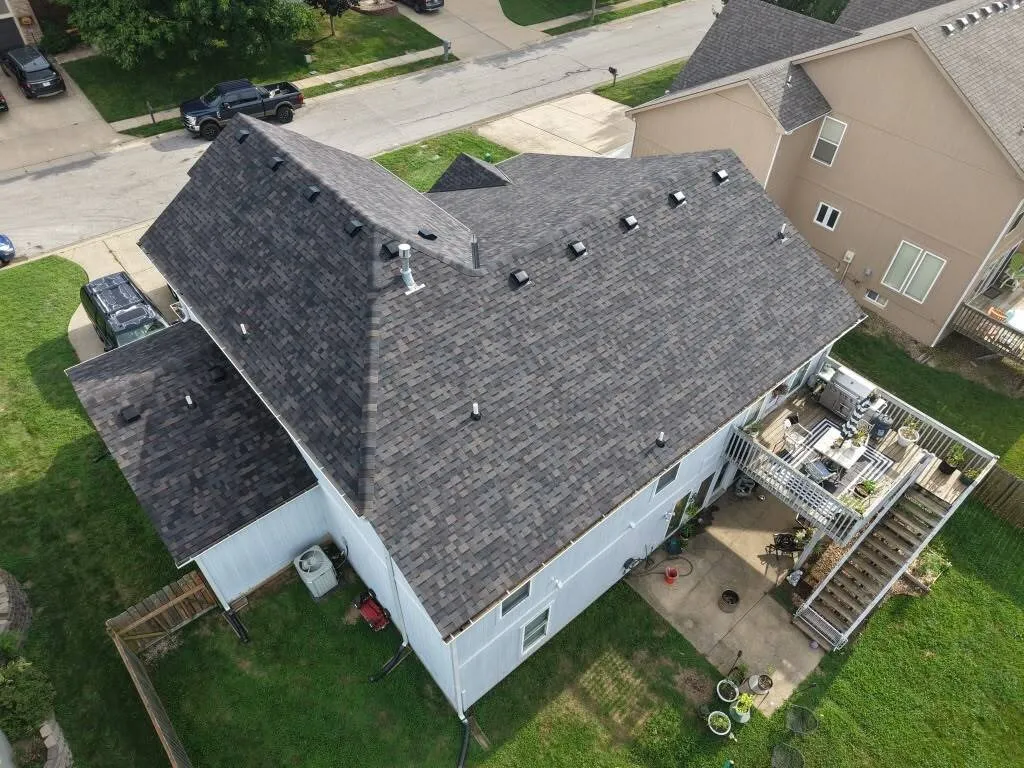 Residential asphalt shingle roof replacement